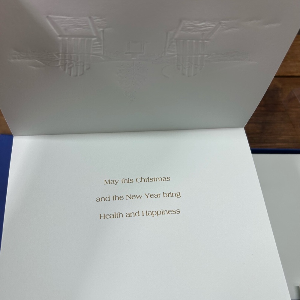 Crane Holiday Notecard Set. Two new boxes of hand engraved cards and envelopes. - Picture 5 of 6